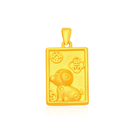 TAKA Jewellery 999 Pure Gold Zodiac Pendant