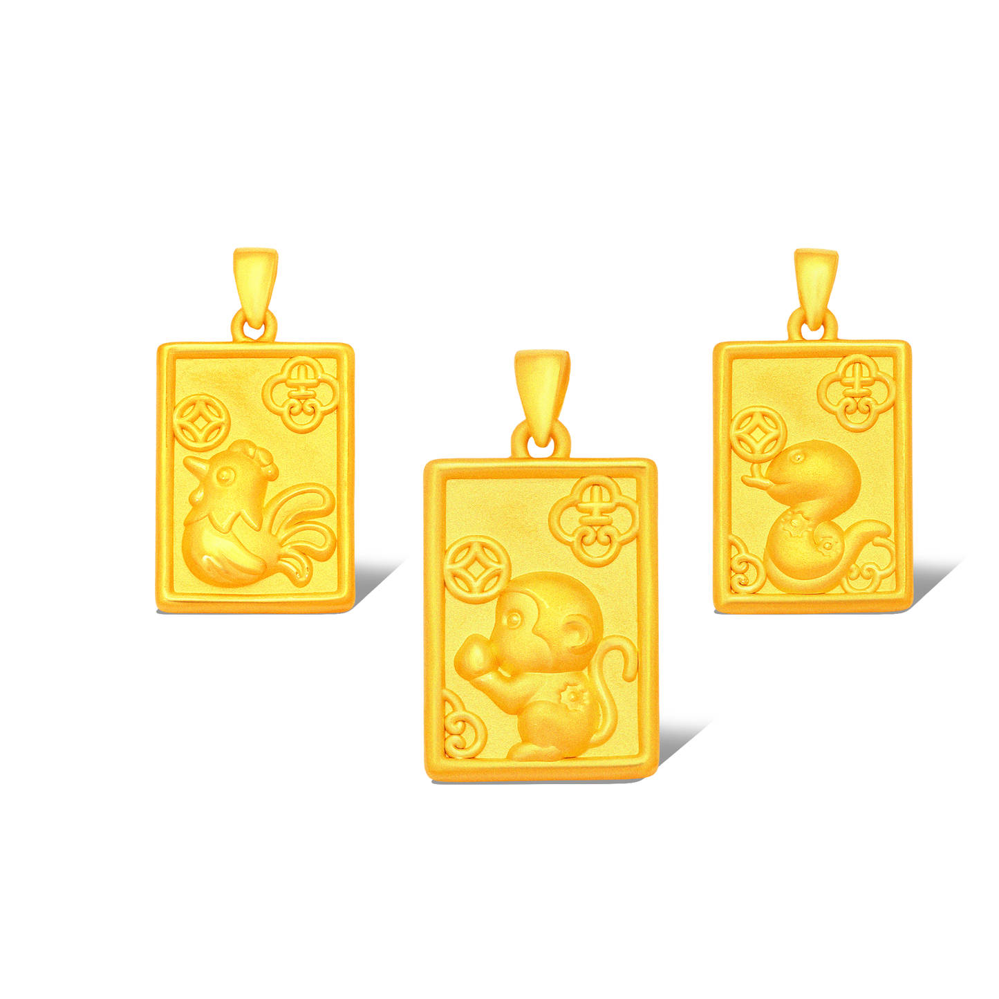 TAKA Jewellery 999 Pure Gold Zodiac Pendant