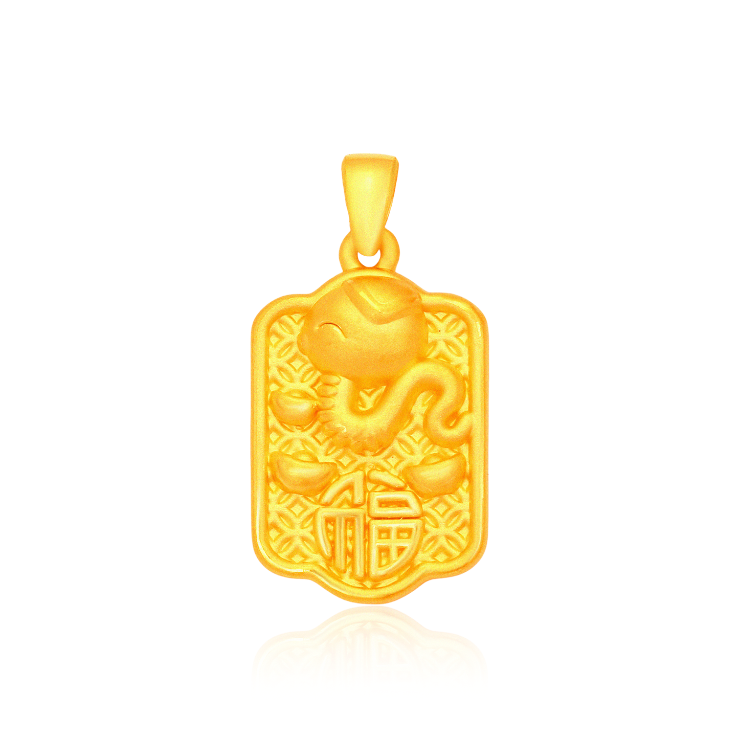 TAKA Jewellery 999 Pure Gold Snake Pendant