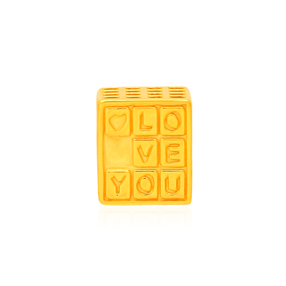 TAKA Jewellery 916 Gold LOVE YOU Charm