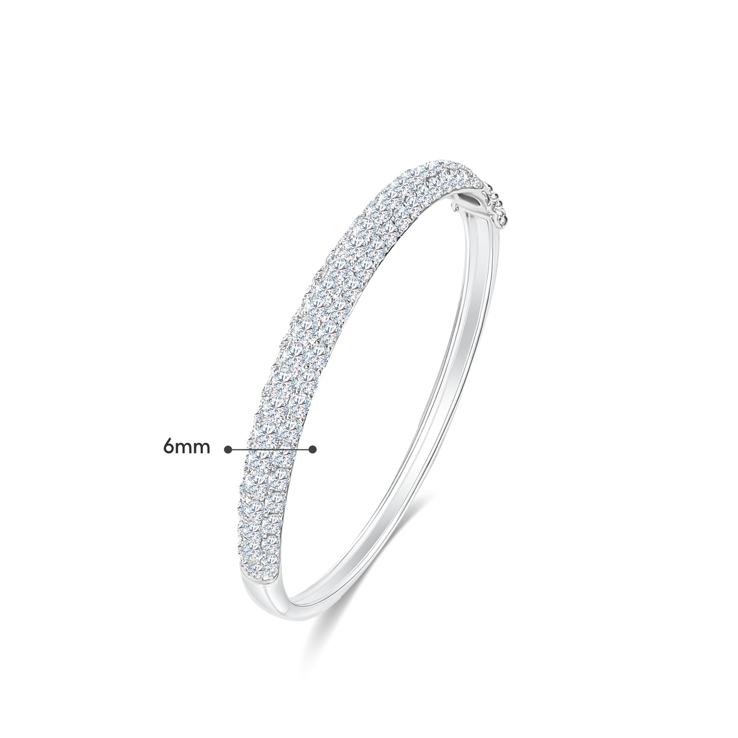 TAKA Jewellery Lab Grown Diamond Bangle 10K Gold