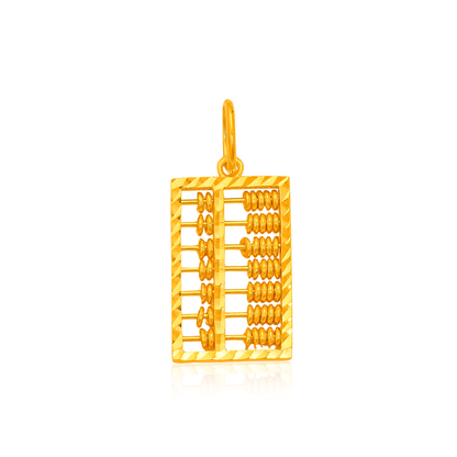 TAKA Jewellery 916 Gold Abacus Pendant