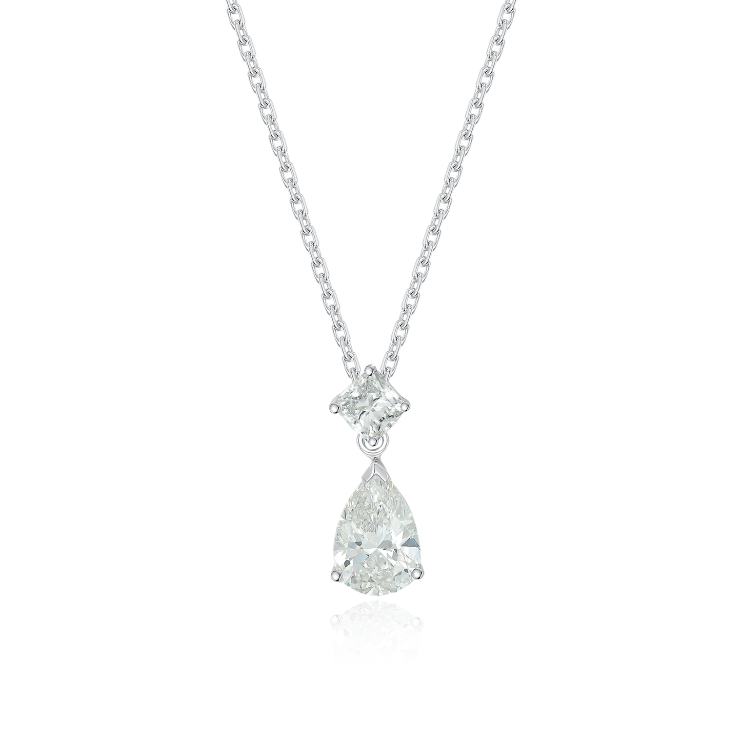 TAKA Jewellery Lab Grown Diamond Fancy Cut Diamond Necklace 10K Gold