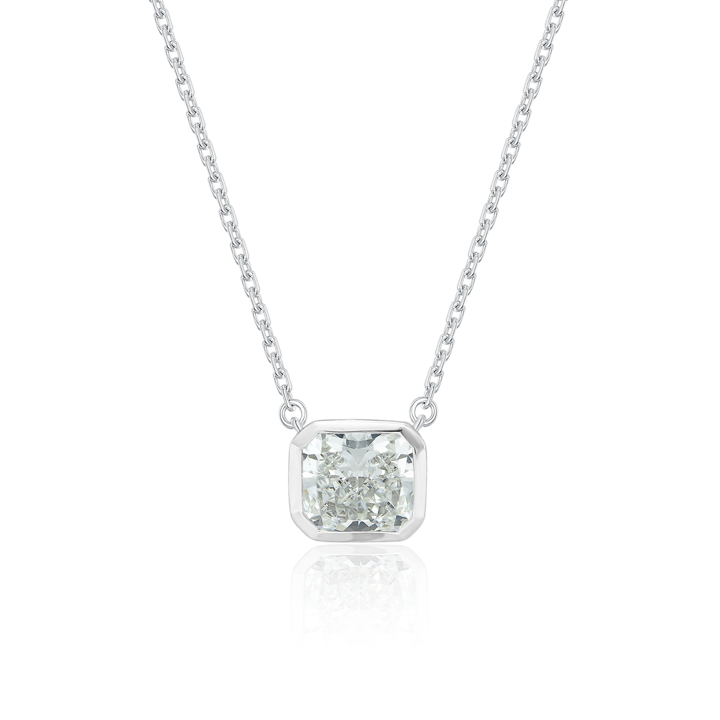 TAKA Jewellery Lab Grown Diamond Fancy Cut Necklace 10K Gold