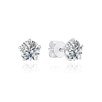 TAKA Jewellery Lab Grown Diamond Solitaire Diamond Earrings 10K Gold