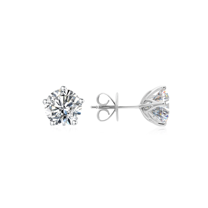 TAKA Jewellery Lab Grown Diamond Solitaire Diamond Earrings 10K Gold