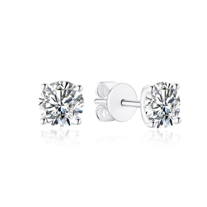 TAKA Jewellery Lab Grown Diamond Solitaire Diamond Earrings 10K Gold