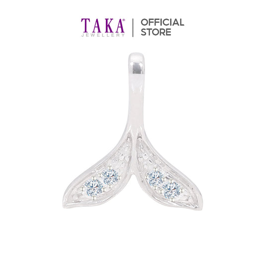 TAKA Jewellery Diamond Mermaid Tail Pendant 9K Gold