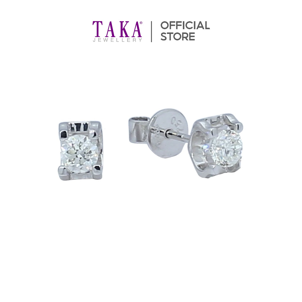 Real diamond and hot sale gold earrings