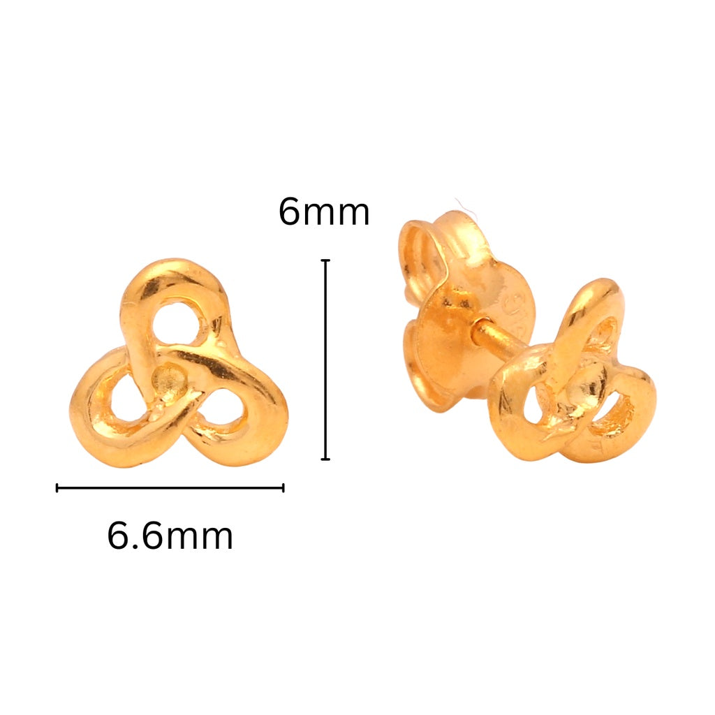 Roman earrings 916 gold, Women's Fashion, Jewelry & Organisers, Earrings on  Carousell