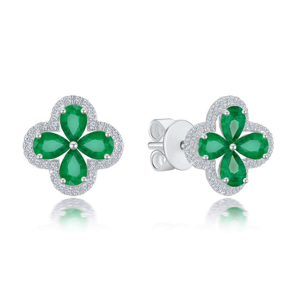 TAKA Jewellery Spectra Ruby / Sapphire / Emerald Earrings 18K