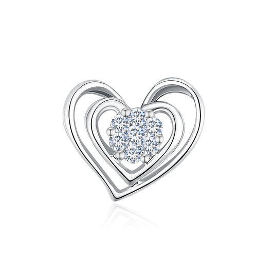 TAKA Jewellery Heart Diamond Pendant 9K