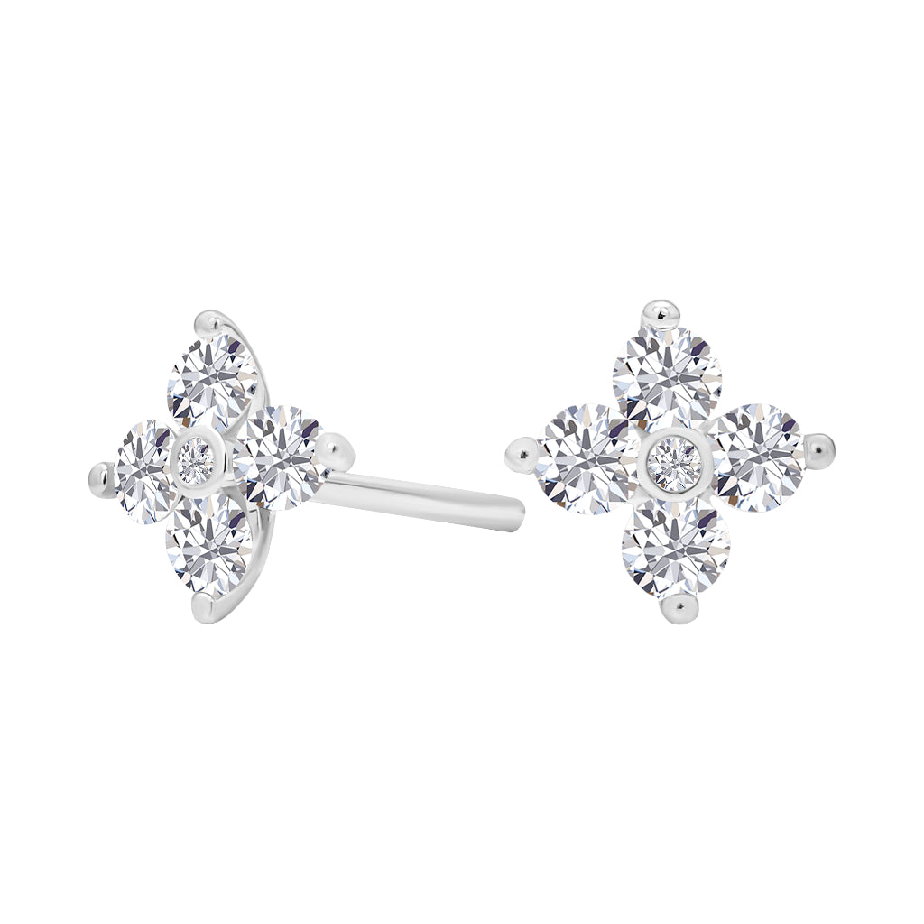 TAKA Jewellery Cresta Diamond Earrings 9K