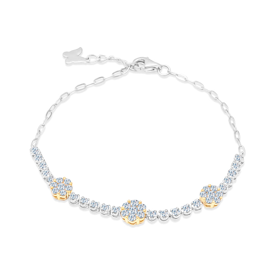 TAKA Jewellery Cresta Diamond Bracelet 18K