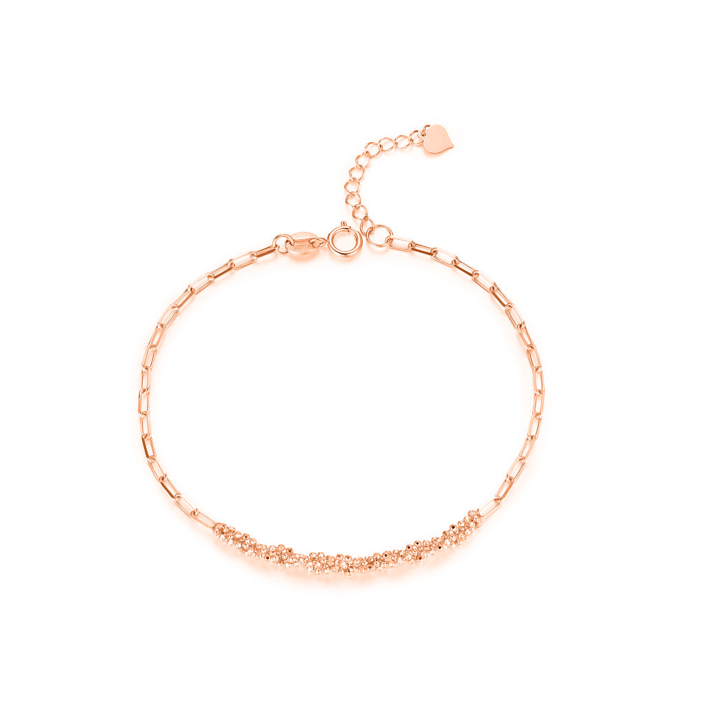 Real rose sale gold bracelet