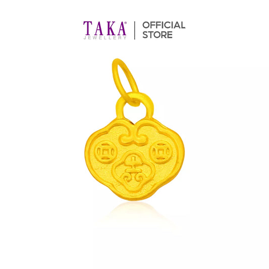 TAKA Jewellery 999 Pure Gold Pendant SuoBao