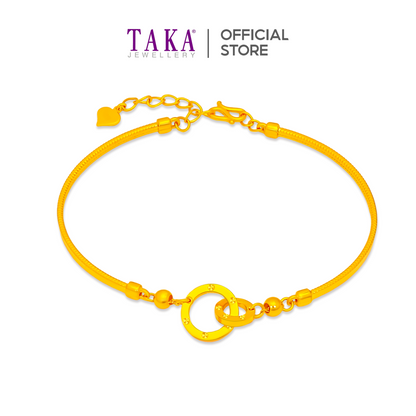 TAKA Jewellery 999 Pure Gold 5G Bangle