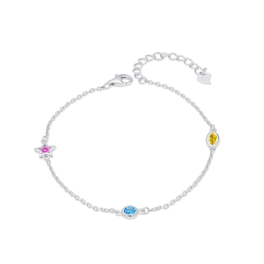 TAKA Jewellery Crystals & 925 Silver Bracelet